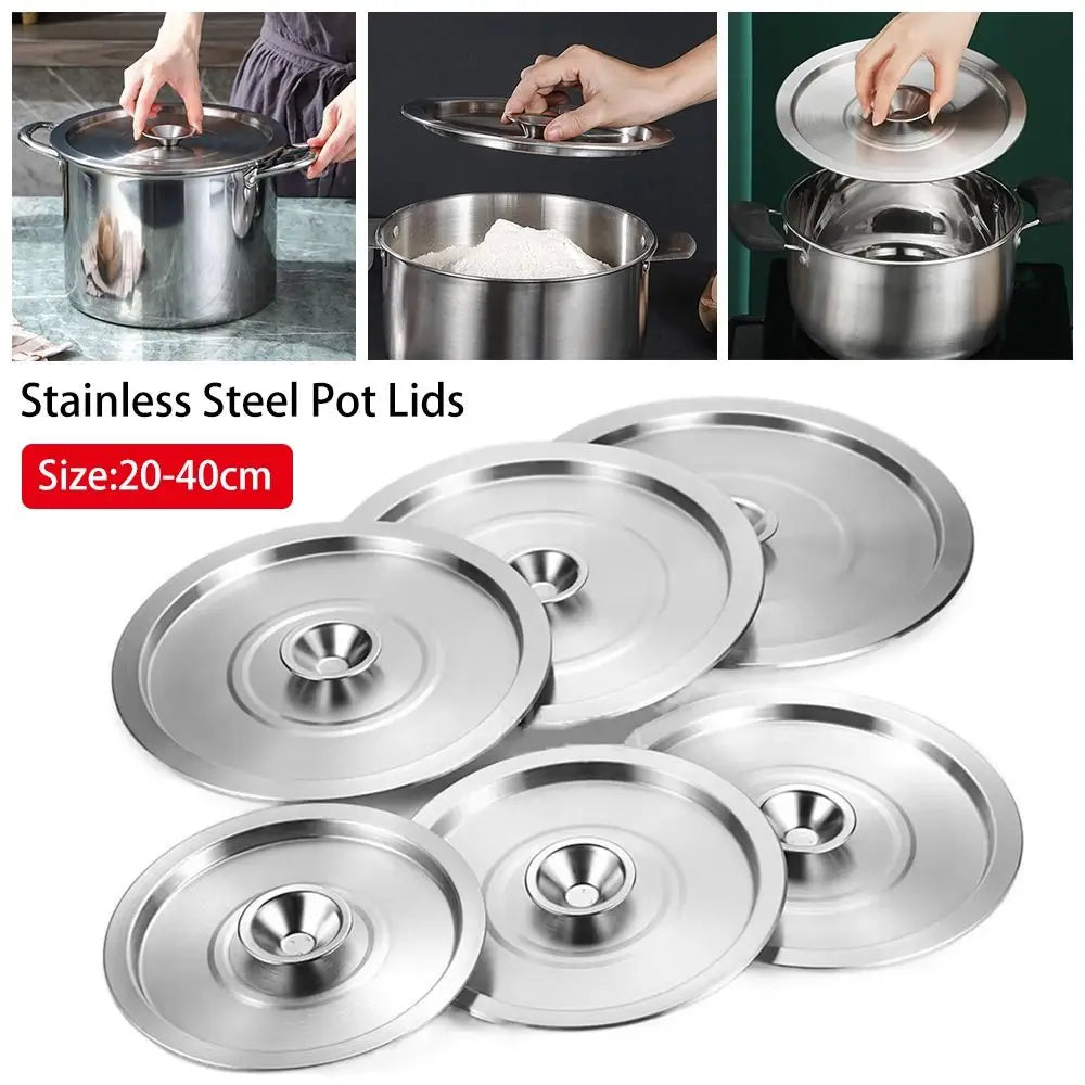 Stainless Steel Universal Pot Lid – Reusable Pan Cover