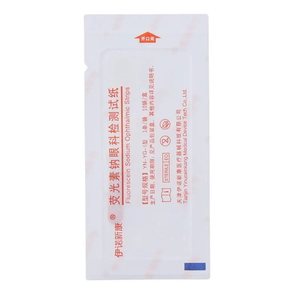 10-Pack Fluorescein Ophthalmic Test Strips – Individually Packed