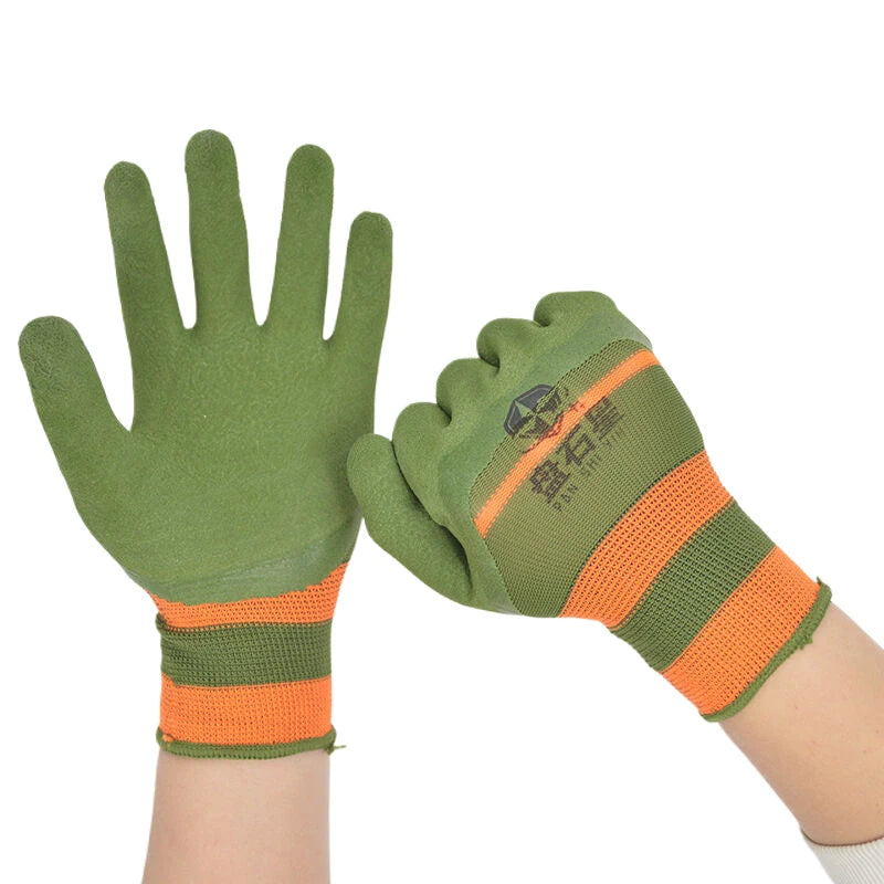Rubber Work Gloves – Non-Slip Wear-Resistant Garden & Labor