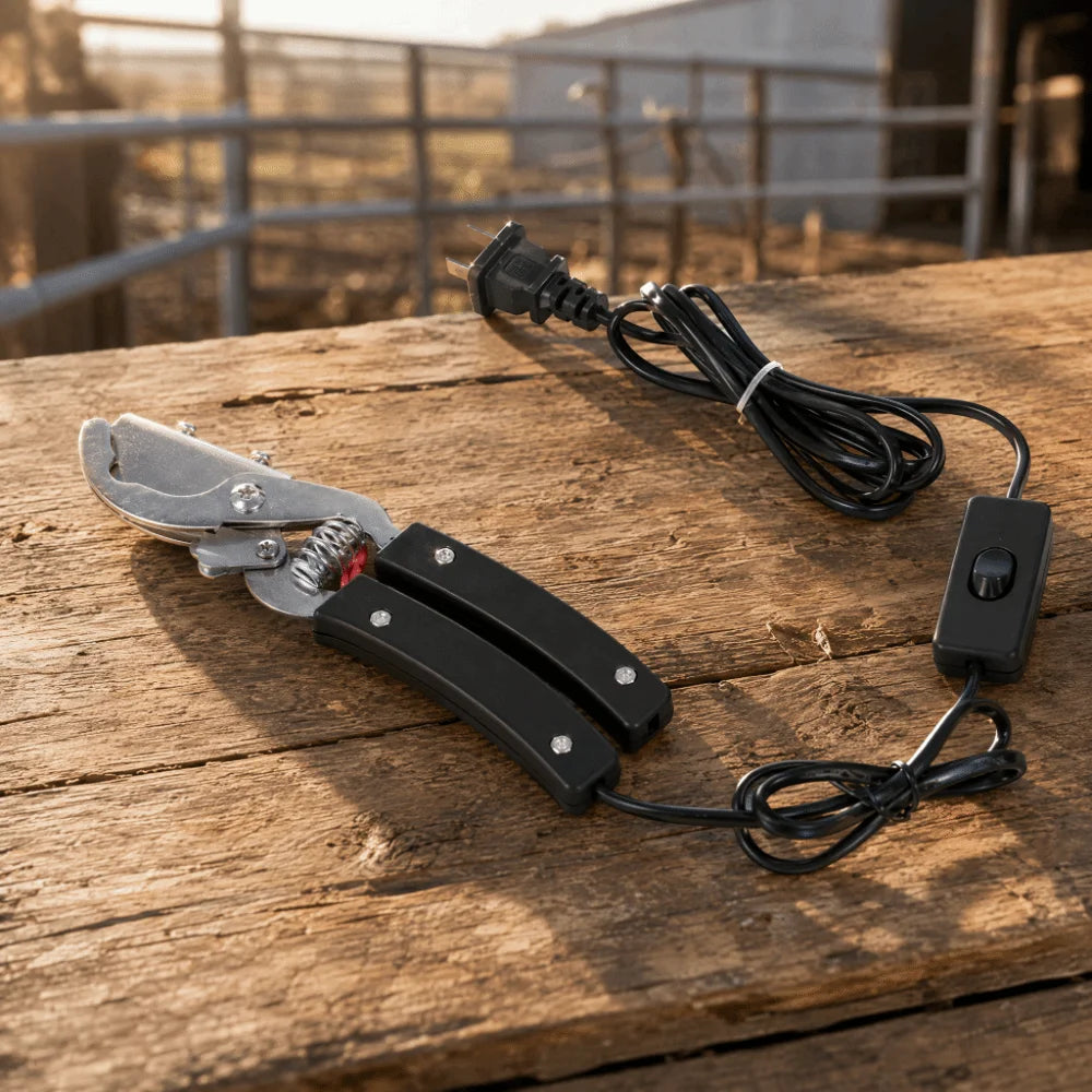 Electric Heating Tail Docking Plier – Stainless Steel Livestock Tool
