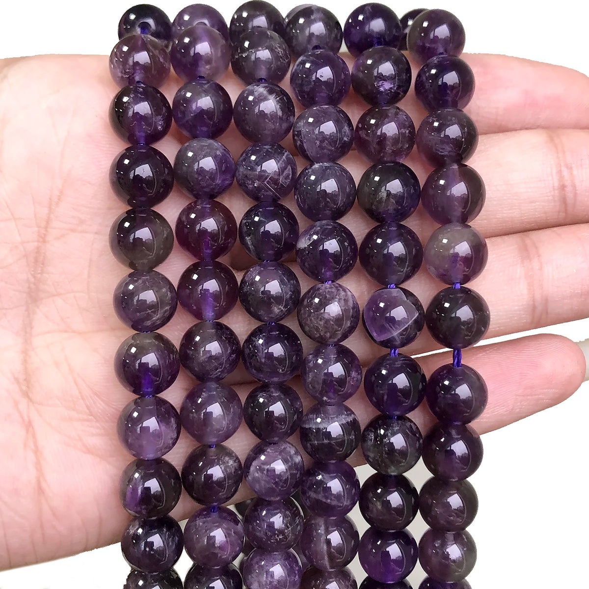 Yooperlite Fire Sodalite Round Stone Beads – 15" Jewelry Strand