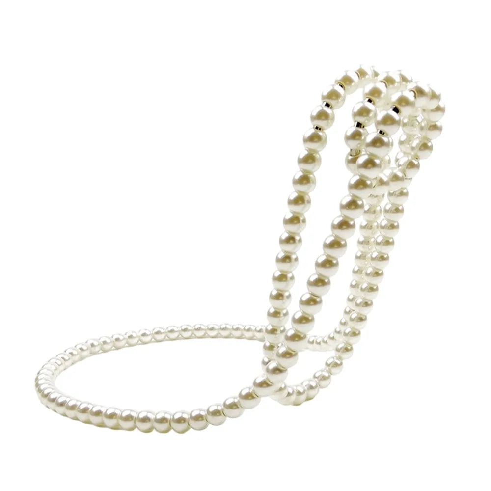 Pearl Necklace Floating Iron Wire Display Stand | Home Décor