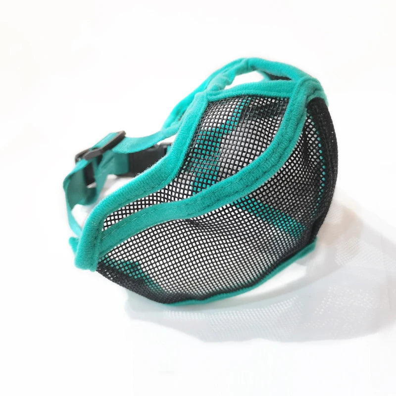 Breathable Mesh Dog Muzzle for French Bulldogs & Pugs S-XL