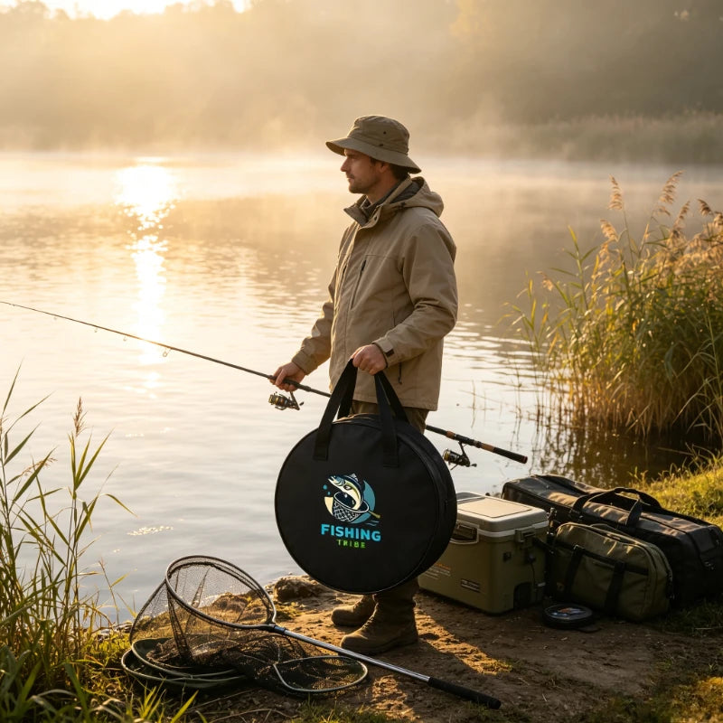 Foldable Fishing Net Storage Bag – Large Oxford Fabric Tote
