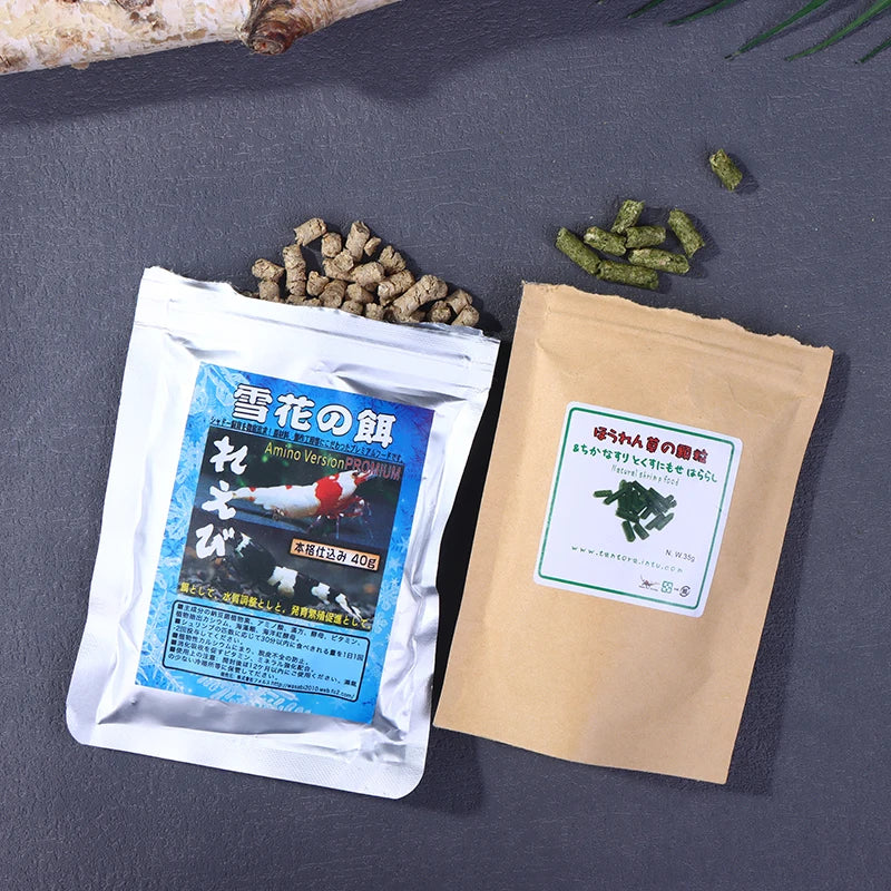 Crystal Red Shrimp Food – Natural Spinach Mix 35g Aquarium