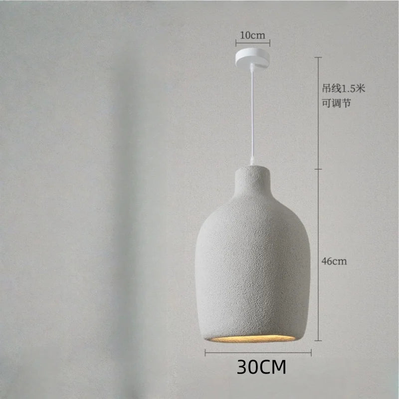 Wabi Sabi Resin LED Pendant Light | Modern Hanging Chandelier