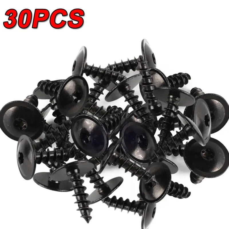 VW Self-Tapping Fastener Clips – Steel Screws 10/100 Pack