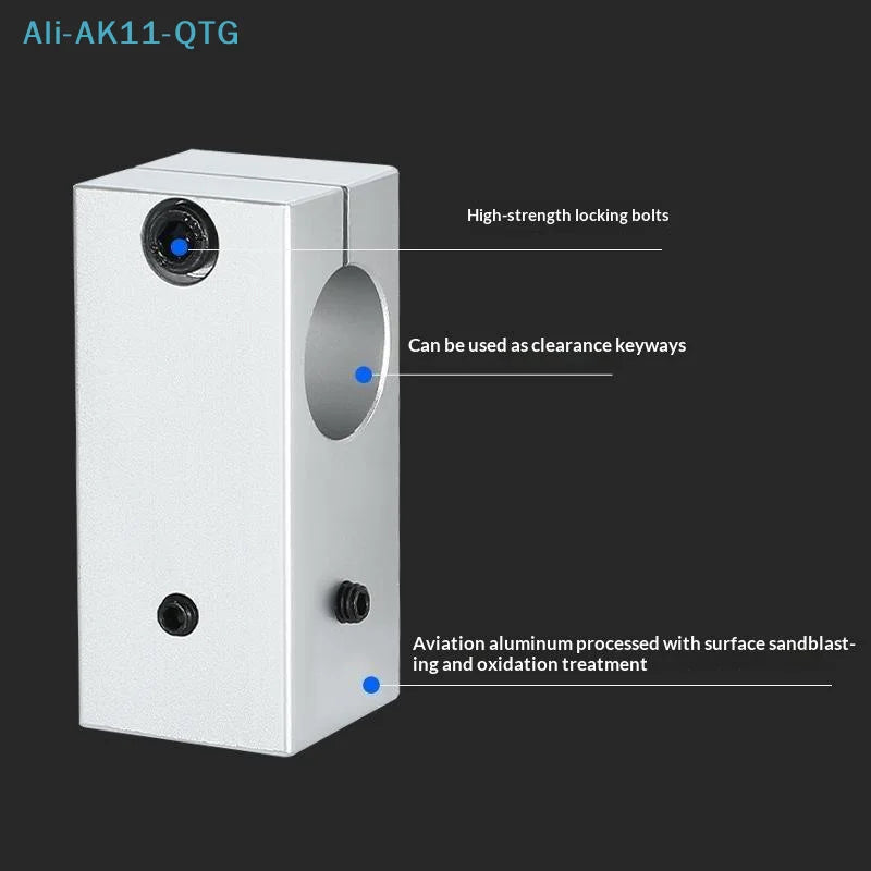 T-Type Optical Axis Cross Block Shaft Clamp | Aluminum Alloy