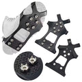 10-Spike Ice Cleats Crampons – Anti-Slip Snow Shoe Grippers