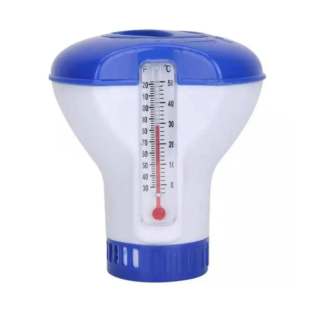 Pool Floating Chlorine & Bromine Dispenser with Thermometer