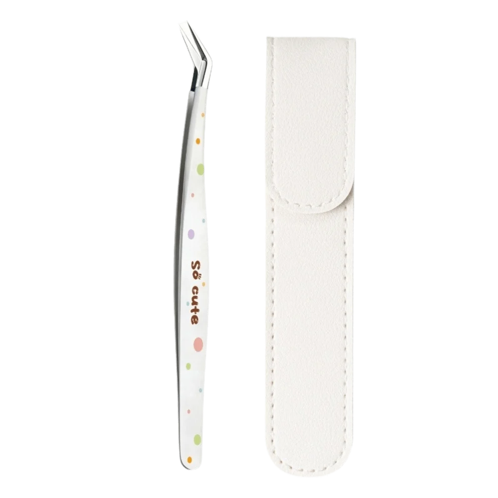 Stainless Steel Precision Tweezers – Cartoon Pattern Craft & Lash