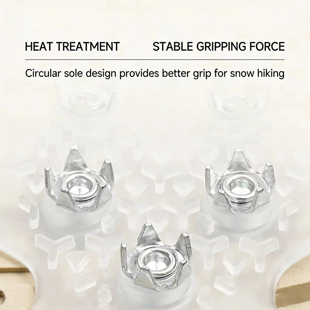 10-Spike Ice Cleats Crampons – Anti-Slip Snow Shoe Grippers