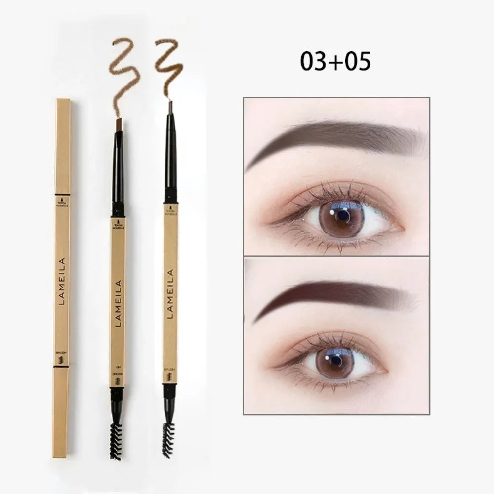 Ultra-Fine Dual-Ended Waterproof Eyebrow Pencil + Spoolie