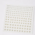 Self-Adhesive Beige Pearl Stickers – Mix 3/4/5/6mm Hair & Face