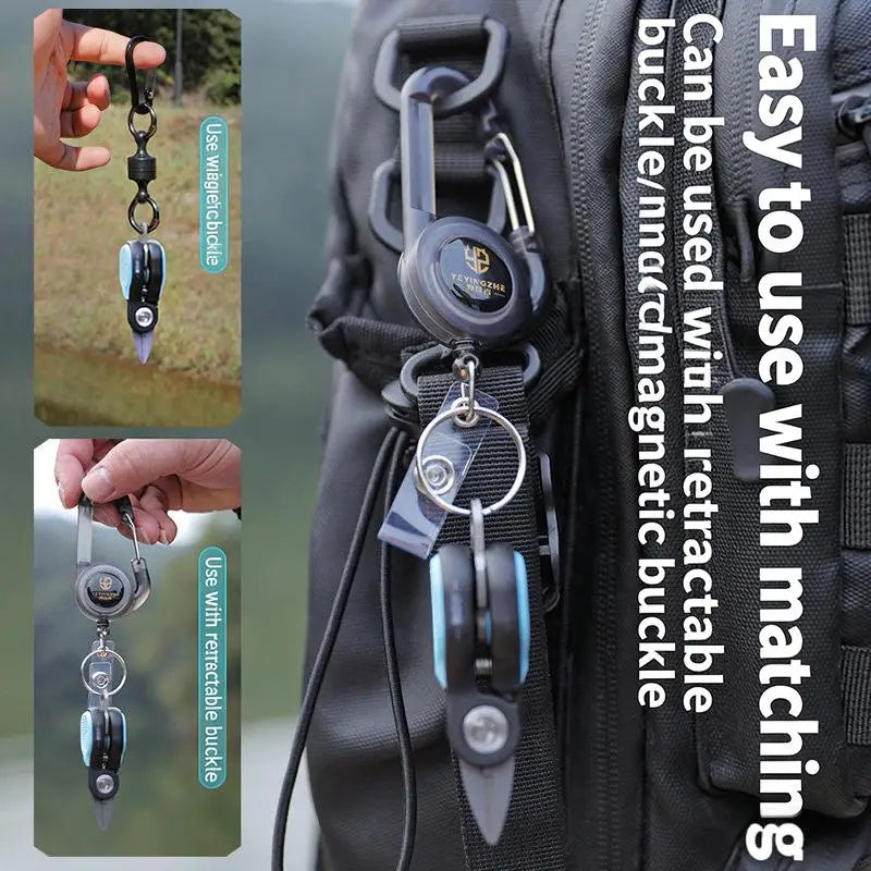 Portable Stainless Steel Fishing Shears | Serrated PE Line Cutter