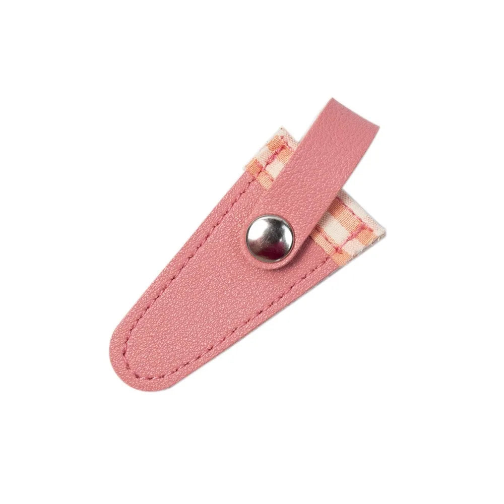 PU Scissors Protective Cover – Colorful Lattice Blade Sleeve