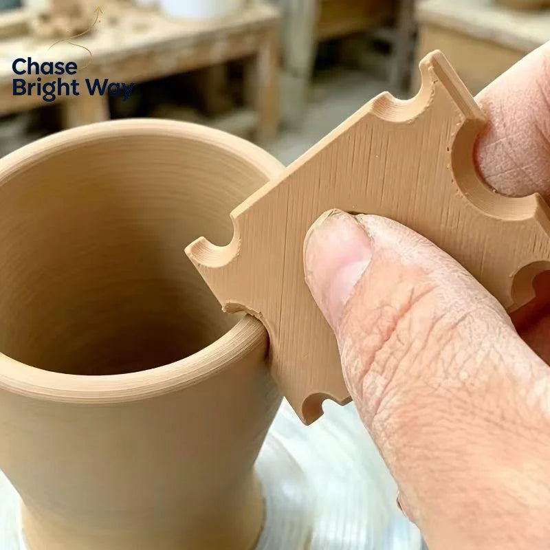 Pottery Clay Trimming Scraper – Multi-Size Non-Slip Ceramic Tool