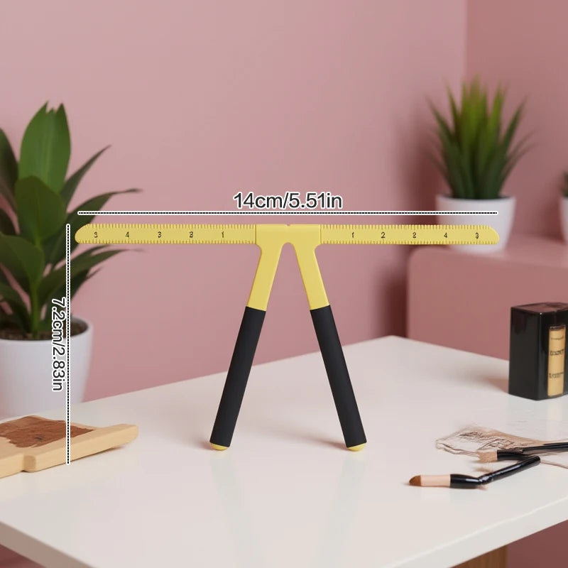 Stainless Steel Microblading Ruler – Eyebrow Tattoo Stencil