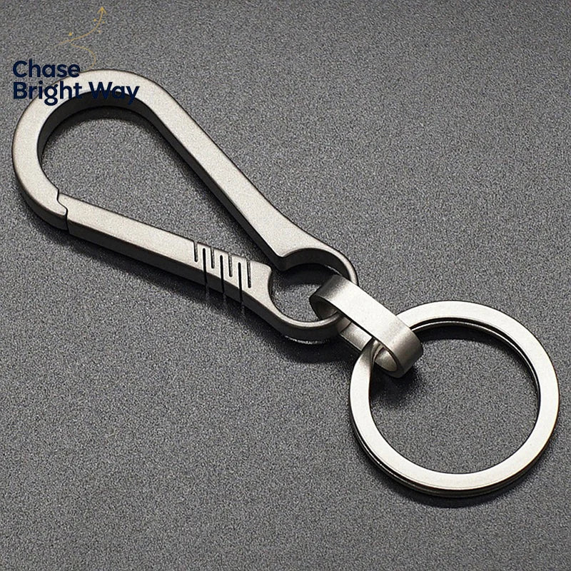 Titanium Alloy EDC Carabiner Keychain – Bottle Opener Key Ring