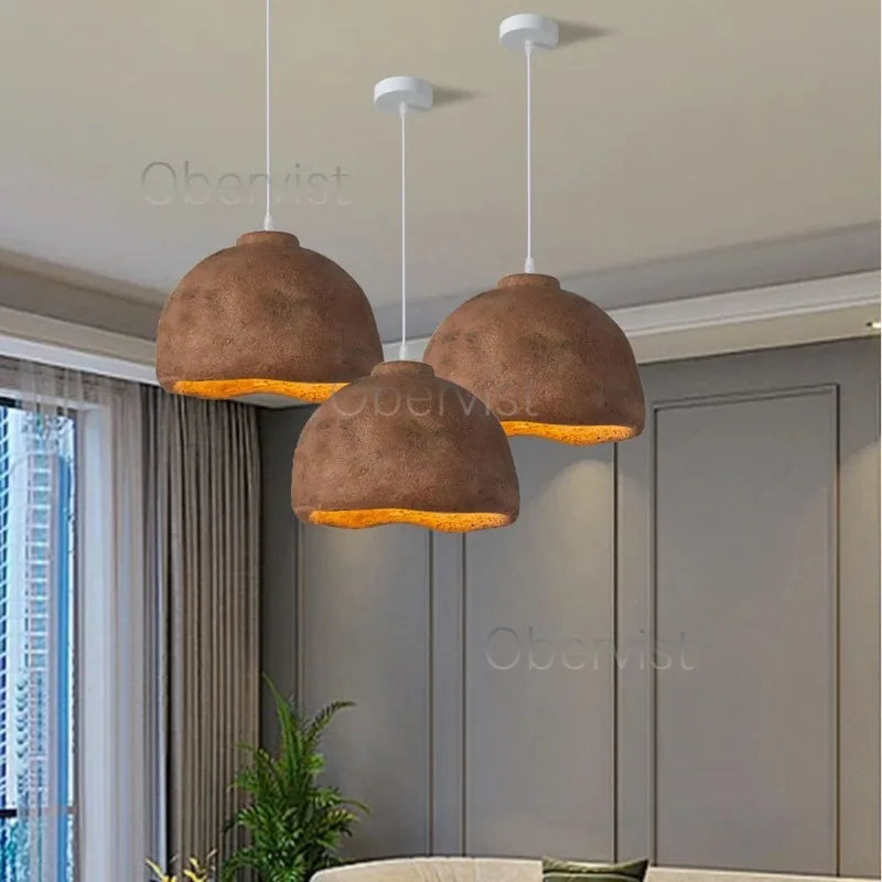 Wabi Sabi Pendant Light | Dimmable E27 LED Ceiling Fixture