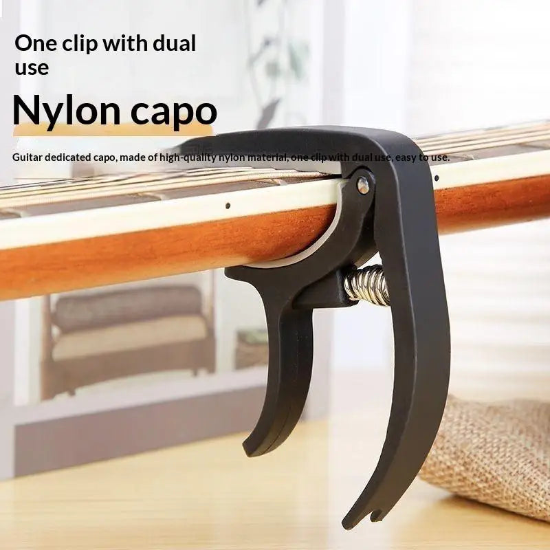 Portable Guitar Capo – 6-String Plastic Clamp | Stage & Practice