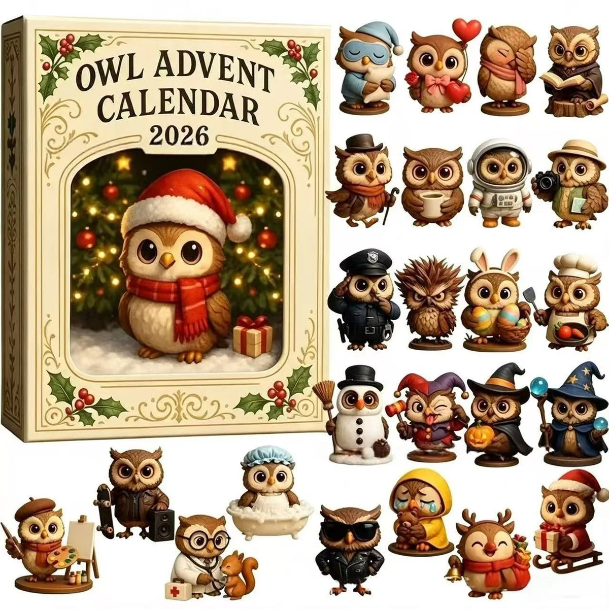 Dachshund Advent Calendar 2026 – 24 PVC Mini Dog Figurines