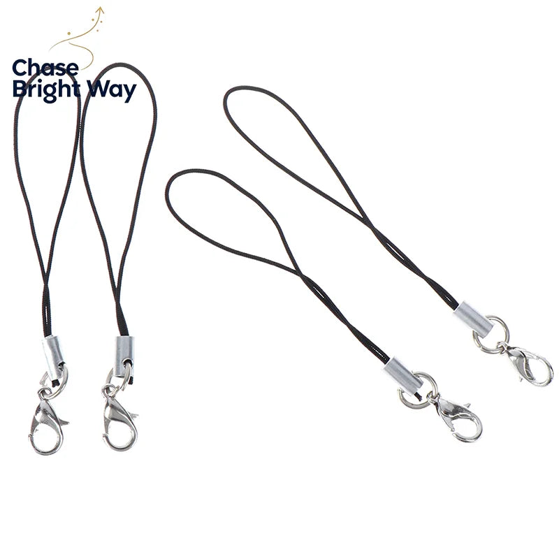 Lasso Lanyard Keychain Strap & Carabiner Hook – 10–100 Pack