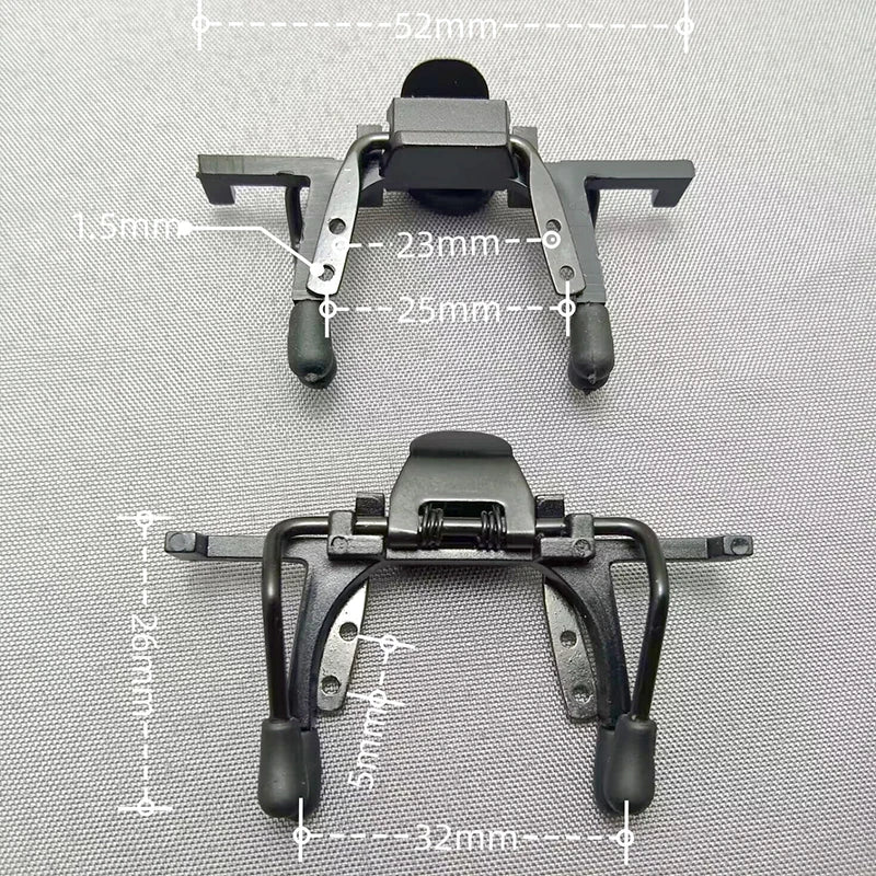 2-Pack Eyeglass Mount Clips for Magnifier Loupe & LED Headlight