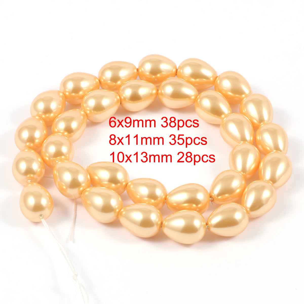 Multicolor Round Shell Pearl Beads for DIY Jewelry Making 6–12mm