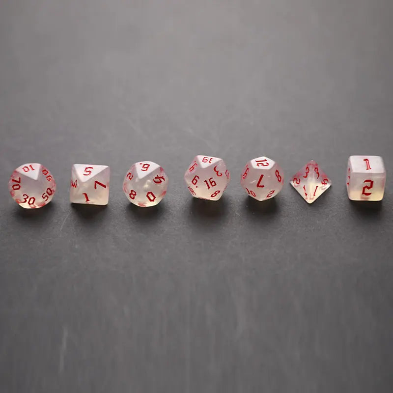 7-Piece Polyhedral Dice Set D4–D20 | DnD RPG Acrylic Dice