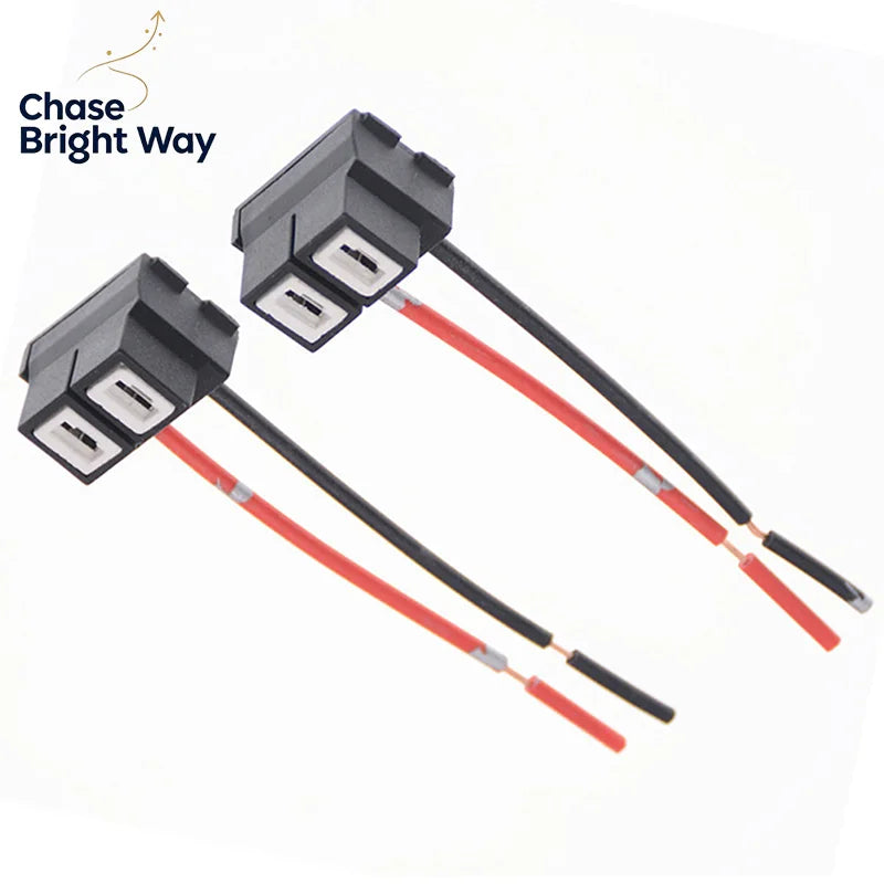 H7 Ceramic Halogen Bulb Socket Connector & Wiring Harness