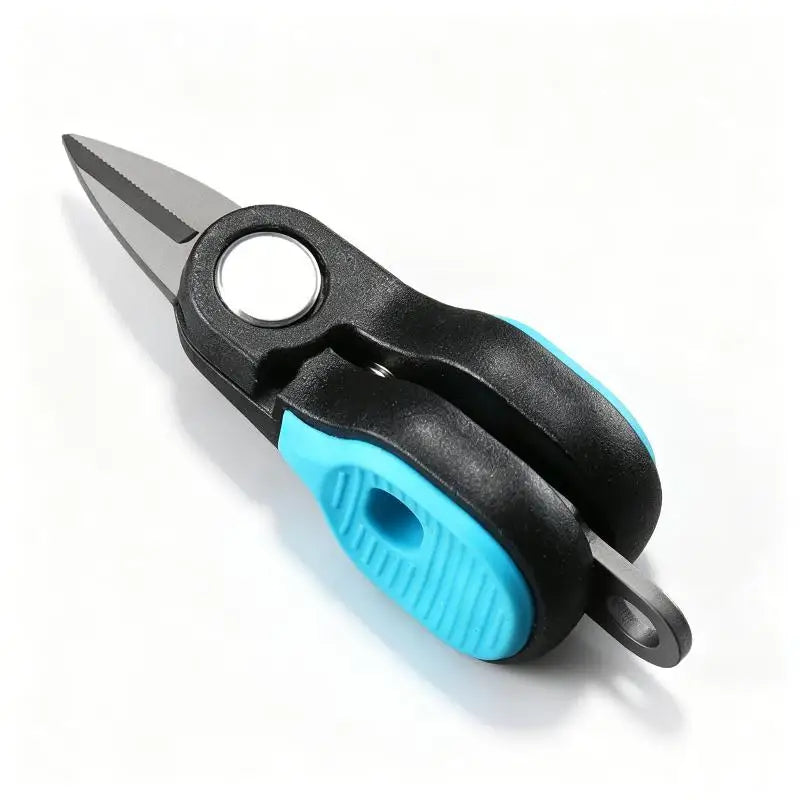 Mini Fishing Line Cutter – Serrated Stainless Steel Blade