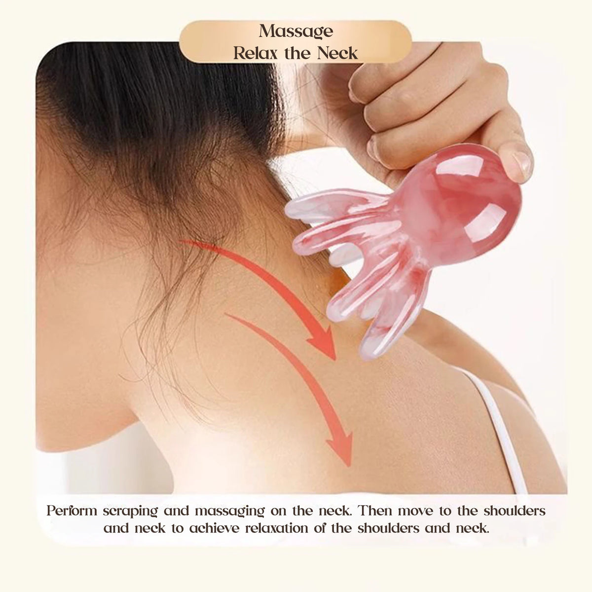 Octopus Scalp Massage Comb – 8-Tentacle Head Scratcher