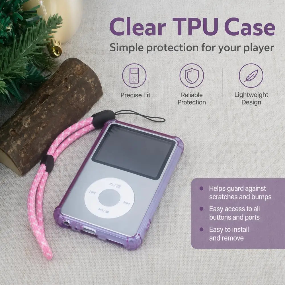 TPU Case for Innioasis Y1 MP3 Player – Wrist Strap Included