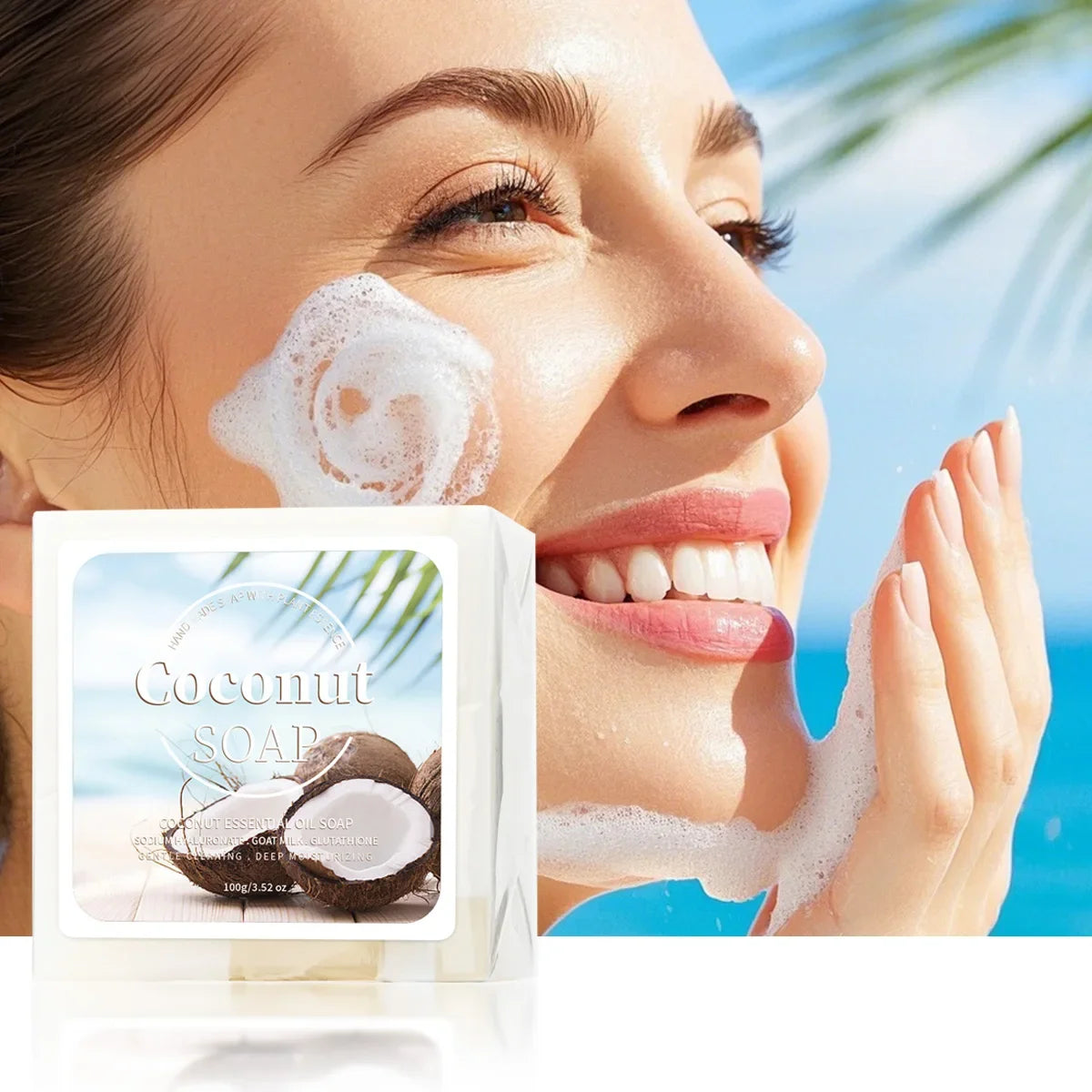 Coconut Milk & Goat Milk Handmade Soap Bar – 100g Organic