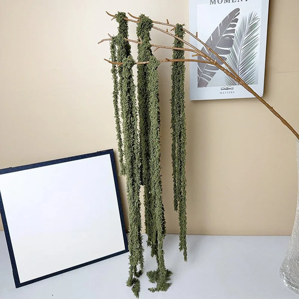 Multicolor Amaranthus Artificial Hanging Plant – Yarn Tassel