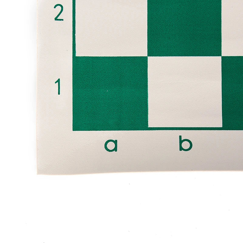 42cm PU Leather Chess Board – Green & White Kids Game Board