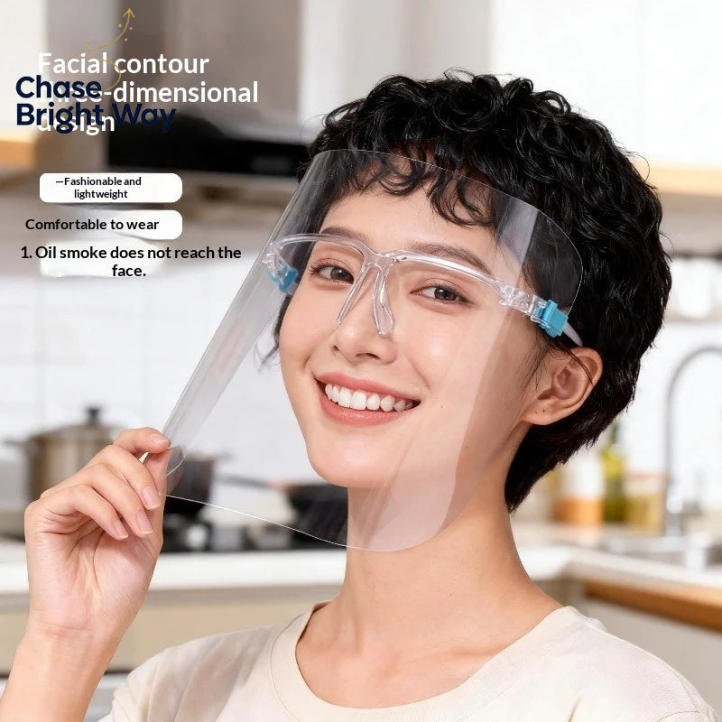 Transparent Full Face Shield – Anti-Splash Safety Guard