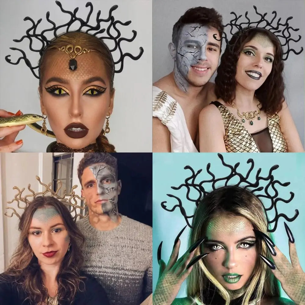 Medusa Snake Headband – Halloween Cosplay Greek Mythology Prop