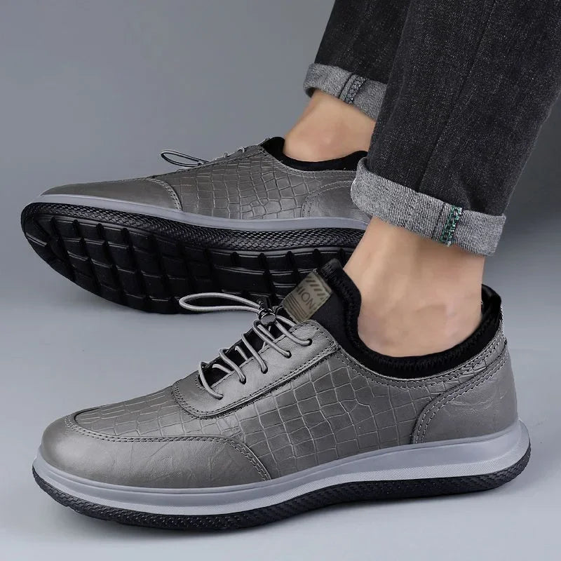 Men's Leather Moccasin Loafers | Soft Sole Non-Slip Casual Shoes