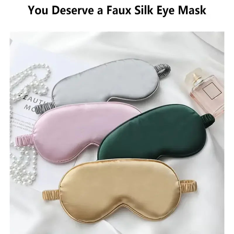 Silk Sleep Eye Mask – Light Blocking Travel & Nap Eyeshade