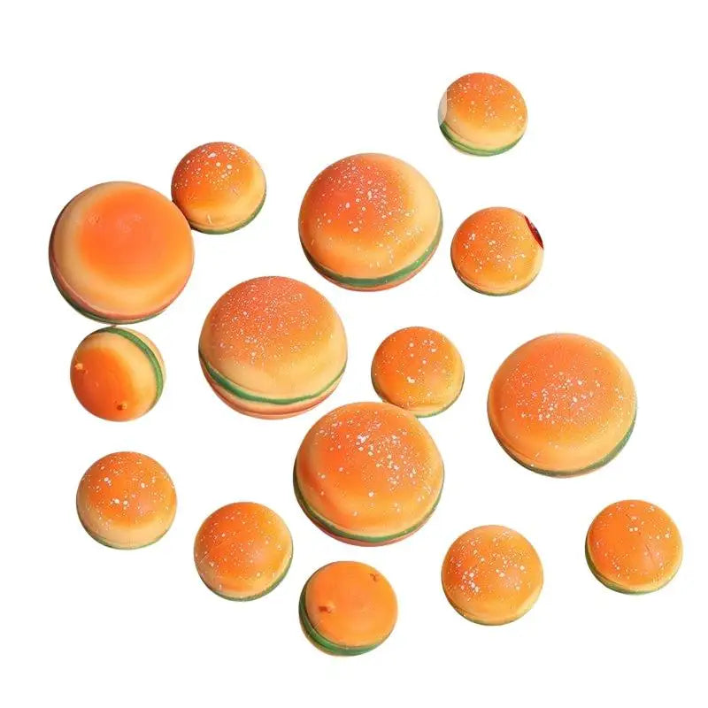 Hamburger Squeeze Fidget Toy – TPR Sensory Stress Ball