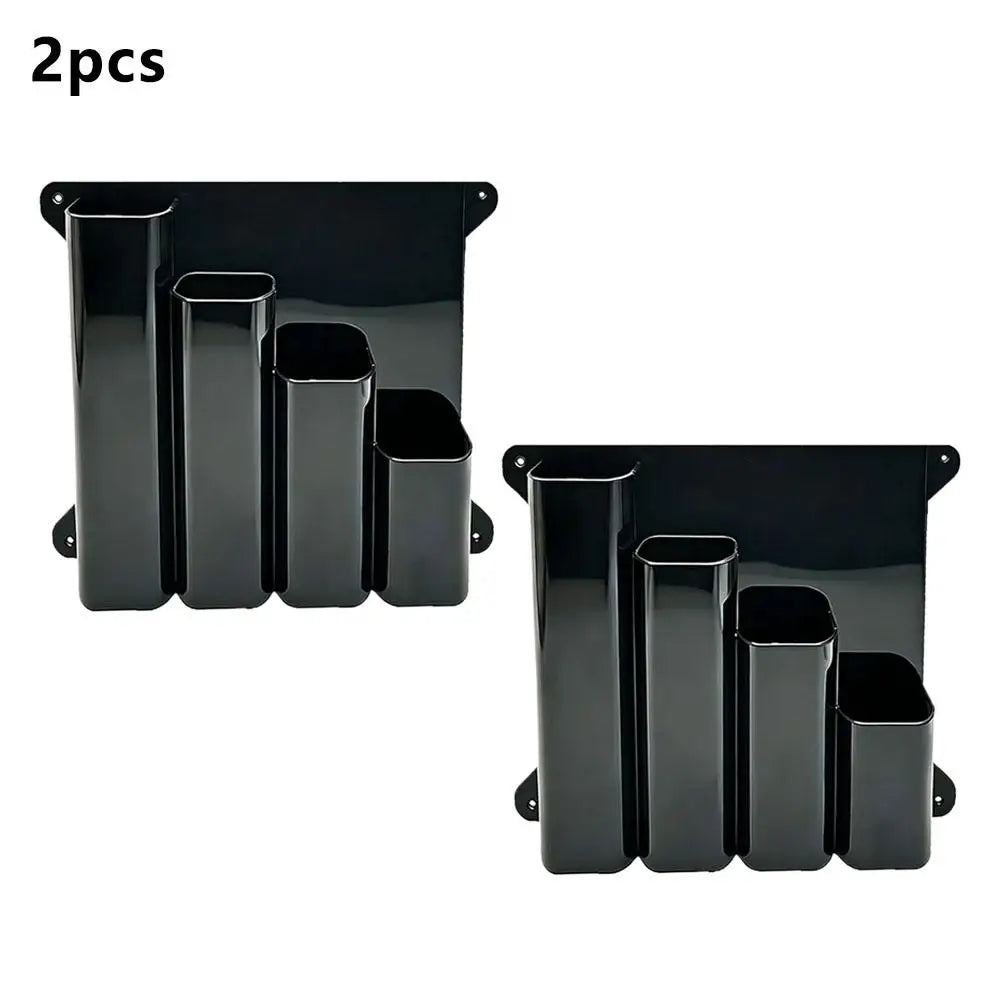Wall-Mounted Zip Tie Storage Rack – 4-Pocket Cable Organizer