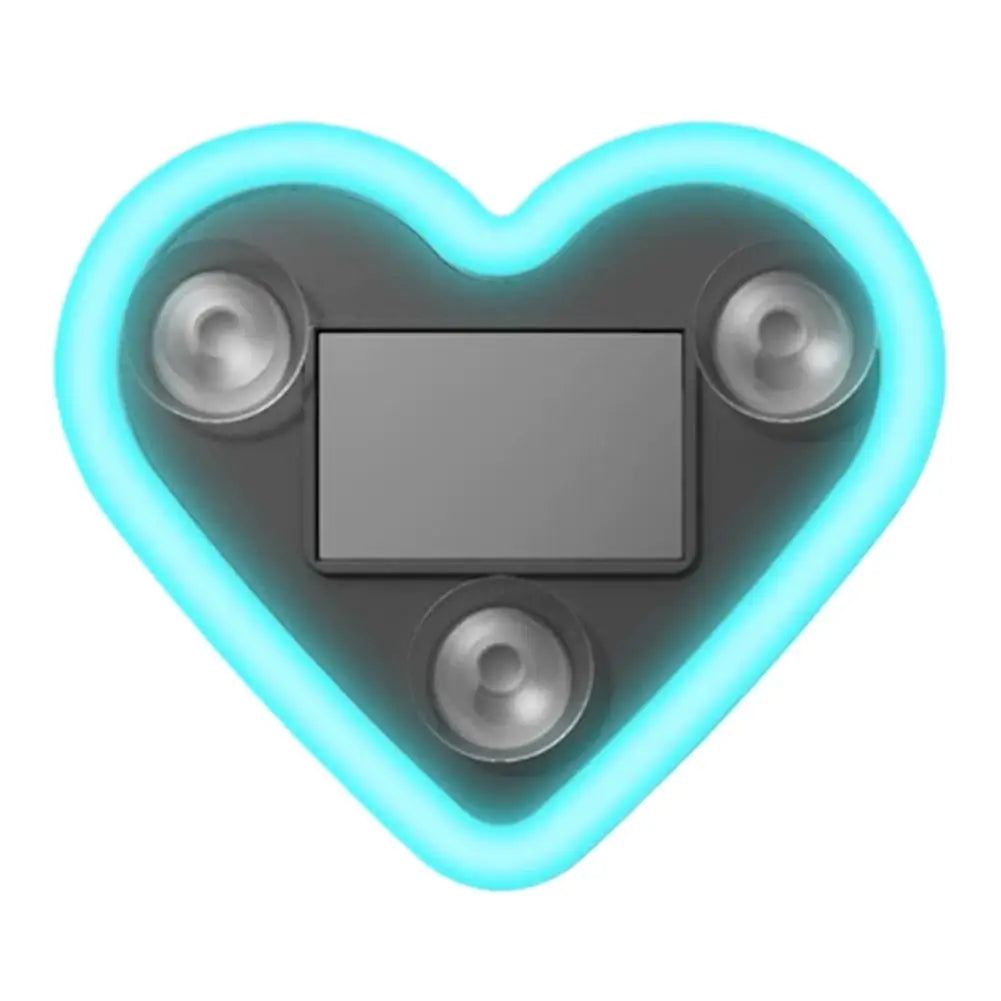 Solar Heart Neon LED Car Window Atmosphere Light – Wire-Free