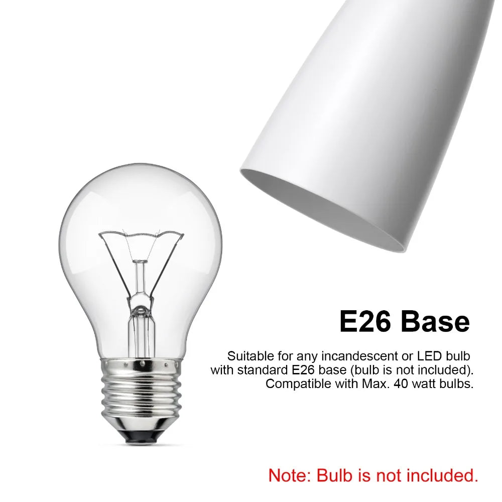 3-Light Industrial Pendant Chandelier E26 | Adjustable Cord