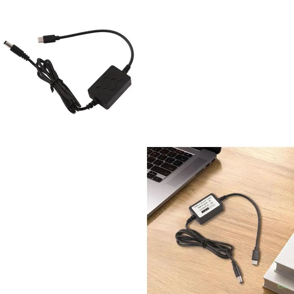 USB-C to DC 24V Power Cable 5.5x2.1mm – 115cm PD Cable