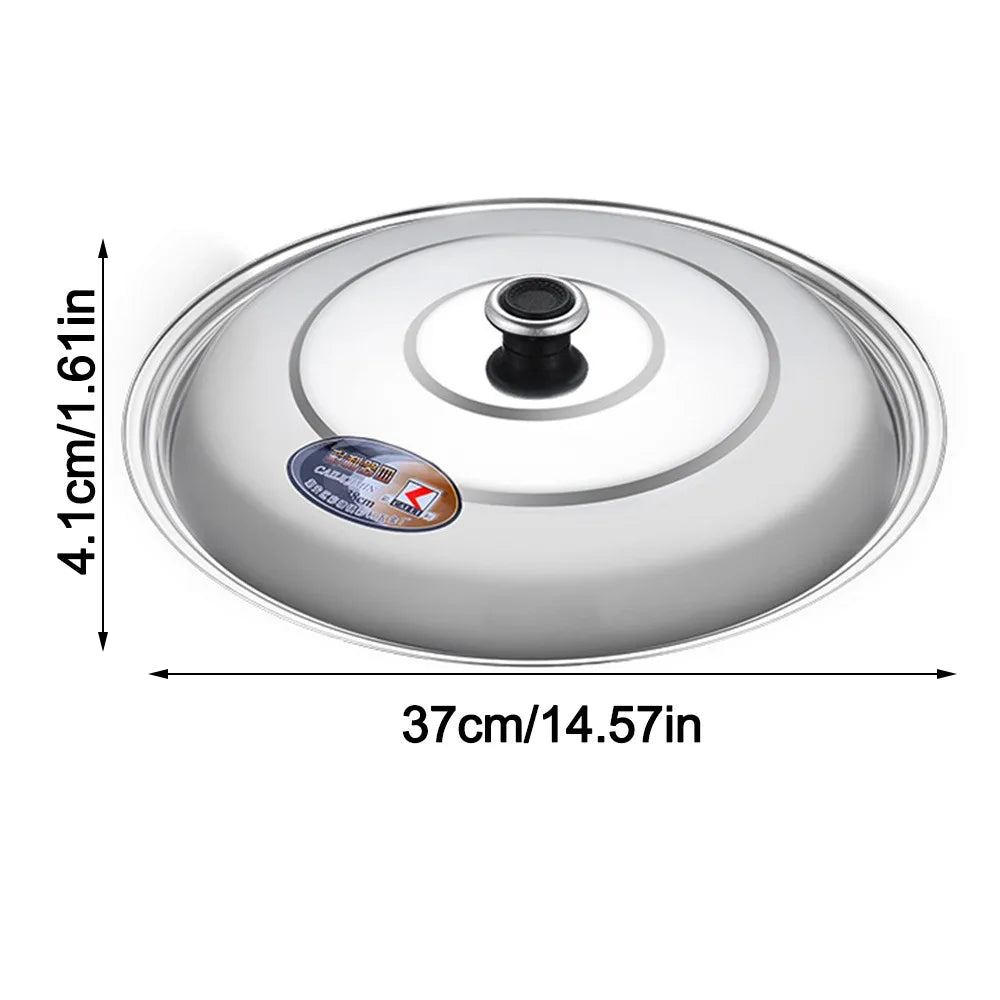Universal 316 Stainless Steel Wok Pot Lid 30–42cm