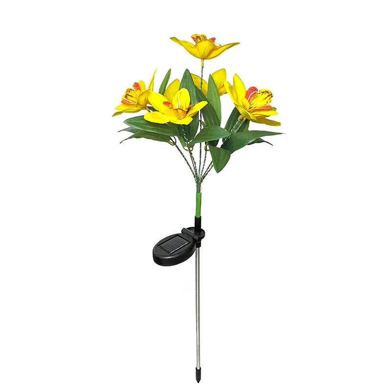Solar Flower Garden Stake Light – 7-Head LED Lawn Lamp