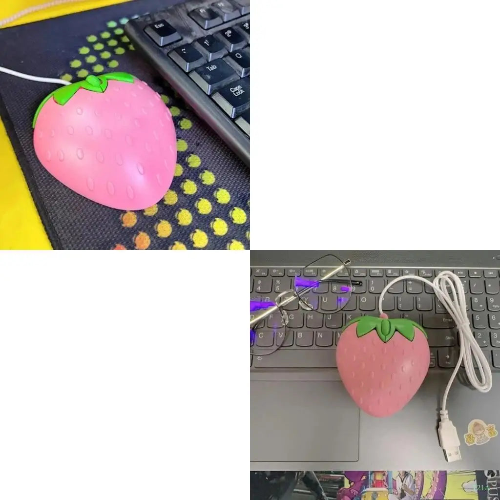 T21A Pink USB Wired Optical Mouse – Compact 800 DPI Office Mouse