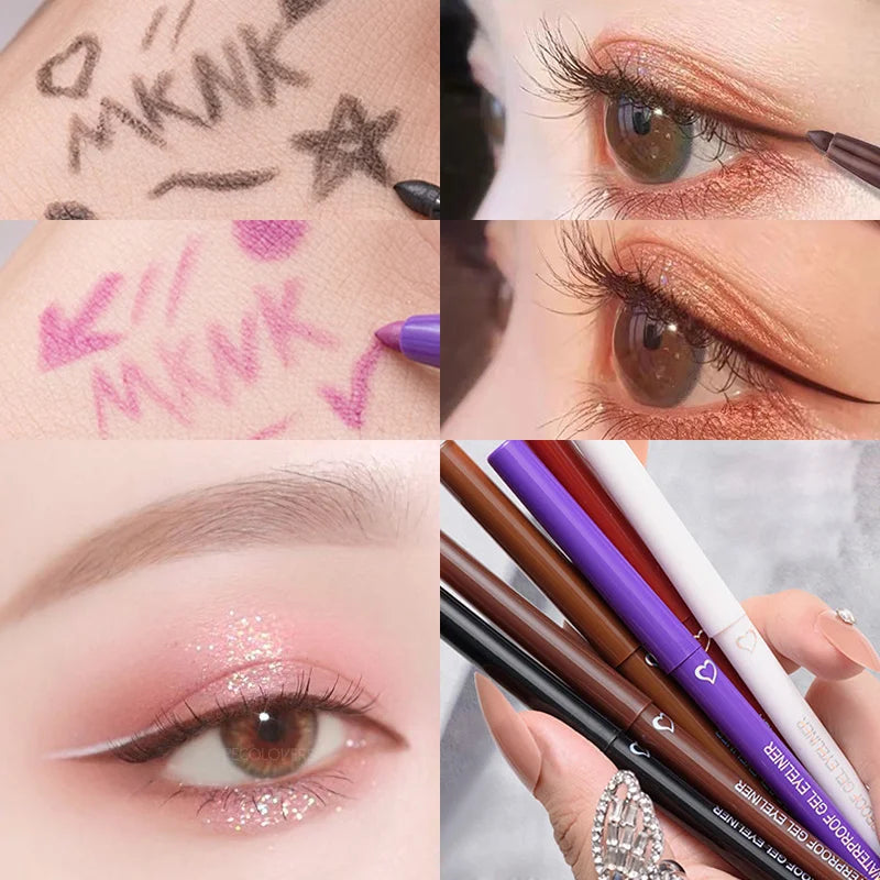 Waterproof Eyeliner Pencil – 5 Colors, Long-Lasting Cream